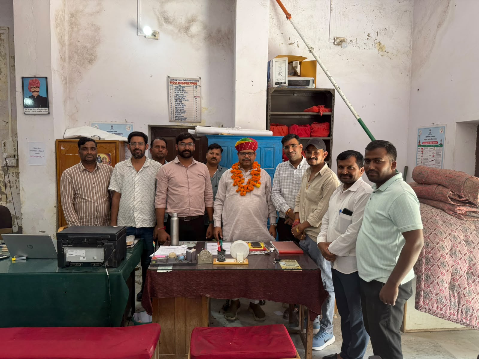 उच्च न्यायालय के आदेश पर इकबाल छीपा ने संभाला ग्राम पंचायत रूपनगढ़ के प्रशासक का पदभार